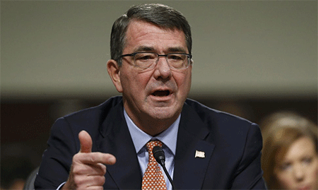 el secretario estadounidense de Defensa, Ashton Carter